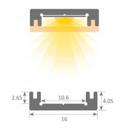 Linearlampe Pendelleuchte - MILANO SLIM SCHWARZ CURVES - 0,5 m - 1 m - 1,5 m - 2 m - IP20
