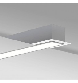 Lineare LED -  Einbau -  MOSKAU MINI SILBER - 0,5 m - 1 m - 1,5 m - 2 m - IP54