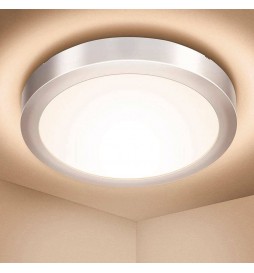 Kreisförmige Deckenfläche Silber Rahmen 15W LED - CCT