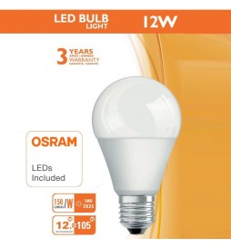 15W LED Lampe E27 A60 180º - OSRAM CHIP DURIS E 2835
