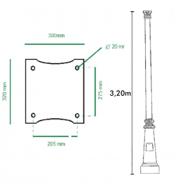 Mastarm F / Villa 3 Meter