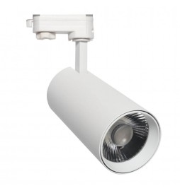 LED Strahler 30W MAYA 3-Phasen-Stromschienen - CCT - DOB Driverless - CRI +90 - Schwarz und Weiß