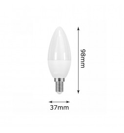Kerze 6W LED Lampe E14 C37 180º - OSRAM Chip
