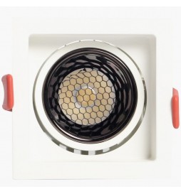 LED Strahler Downlight  LED 12W Quadrat Weiß - Bridgelux Chip - UGR11 - CCT- CRI+92