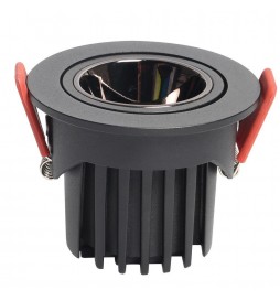 LED Strahler Downlight  LED 12W Schwarz - Bridgelux Chip - UGR11 - CCT- CRI+92