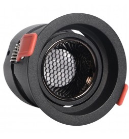 LED Strahler Downlight  LED 12W Schwarz - Bridgelux Chip - UGR11 - CCT- CRI+92