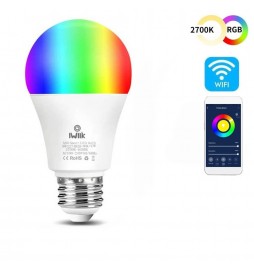 Bombilla LED 10W SMART Wifi  RGB+CCT  - A60 Regulable - E27