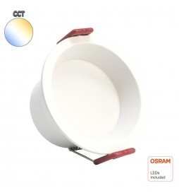 LED Einbauleuchte 8W Rund - OSRAM CHIP DURIS E 2835 - CCT - UGR17