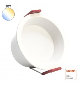 LED Einbauleuchte 12W Rund - OSRAM CHIP DURIS E 2835 - CCT - UGR17