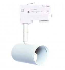 Schienenlampe WEISS für Lampe GU10 - THREE-PHASE