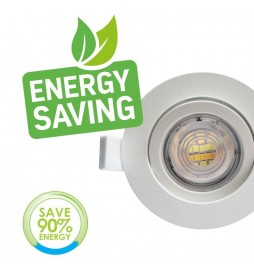 LED Strahler Downlight Schwenkbar Rund Weiß 7W - CCT