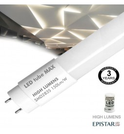 LED MAX 22W T8 Röhren Glas 150cm - 130lm/Lm