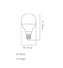6W LED Lampe E27 G45 220º - OSRAM Chip