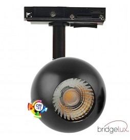 LED Strahler 10W FENIX - Schwarz - 1-Phasen Schienensystem - CRI+93