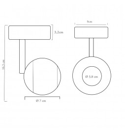 12W FENIX Weiß CRI+93 SURFACE LED-Strahler -  UGR13 - CCT