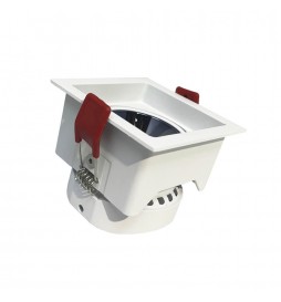 LED Strahler Downlight  LED 12W Quadrat Weiß - Bridgelux Chip - UGR11 - CCT- CRI+92