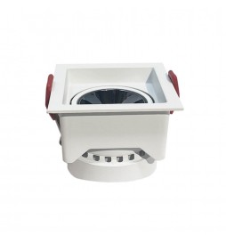 LED Strahler Downlight  LED 12W Quadrat Weiß - Bridgelux Chip - UGR11 - CCT- CRI+92