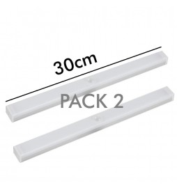 Pack 2 – Magnetische LED-Schrankbeleuchtung – Bewegungssensor – Lithiumbatterie – wiederaufladbar über USB