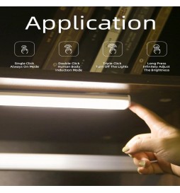 Pack 2 – Magnetische LED-Schrankbeleuchtung – Bewegungssensor – Lithiumbatterie – wiederaufladbar über USB