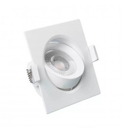 LED-Einbauleuchte 7W Quadratisch Weiß - CCT