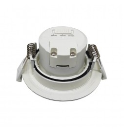 LED Strahler Downlight Schwenkbar Rund Grau gebürstet 7W - CCT