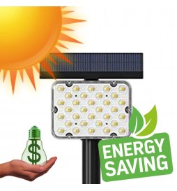 Grüne Solar-Gartenleuchte CCT 2800K + 6000K