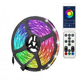 Pack 32W 24V SMART WiFi RGB+CCT LED-Streifen + Fernbedienung - Dimmbar - SMD5050