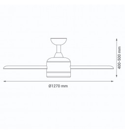 LED-Deckenventilator MUSTANG - 3000K - IP20