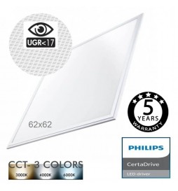 LED Panel 62x62 44W  Philips CertaDrive  UGR17 - CCT