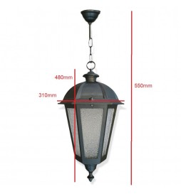 Straßenlaterne KING für E27 LED-Lampe - Aluminium