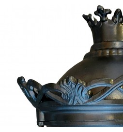 QUEEN Straßenlaterne für E27 LED-Lampe mit Arm - Aluminium
