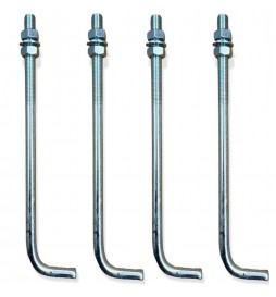 Bodenankerschraube für Säule - Verzinkter Stahl - 16 mm