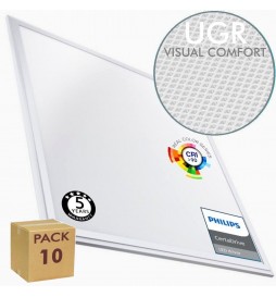 PACK 10 LED Panel 60x60  44W - Philips CertaDrive - CRI+92