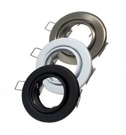 Einstellbarer Runde Kreisring für dichroitische LED GU10 MR16 Lampen - Ø84mm - Aluminium