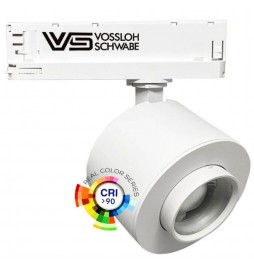 LED-Strahler - 28W - LEIPZIG - Drehstromschiene - VOSSLOH - Verstellbare Optik - 36º-60º