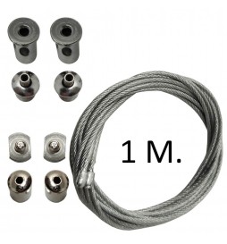Aufhängeset für Hängeschiene - 1 Meter