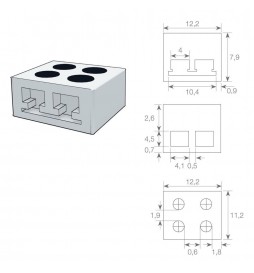 KIT Silikonkleber für 220-V-LED-Streifen + Stecker + Abdeckung + Endkappe - IP65