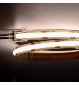 Transparenter Stecker für LED-Streifen - COB + SMD  - 10 mm - IP20