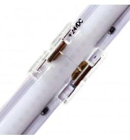 Transparenter Verbindungsstecker für LED-Streifen - COB + SMD - 10 mm - IP20