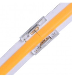 Transparenter Verbindungsstecker für LED-Streifen - COB + SMD - 10 mm - IP20