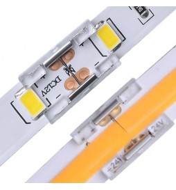 Transparenter Verbindungsstecker für LED-Streifen - COB + SMD - 10 mm - IP20
