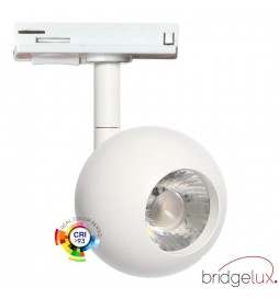 LED Strahler 10W FENIX -  Weiß - 1-Phasen Schienensystem - CRI+93