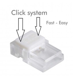 Stecker für COB + SMD-LED-Streifen - 8mm - IP20