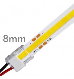 Stecker für COB + SMD-LED-Streifen - 8mm - IP20