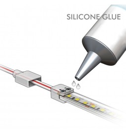 KIT Silikonkleber für 220-V-LED-Streifen + Stecker + Abdeckung + Endkappe - IP65