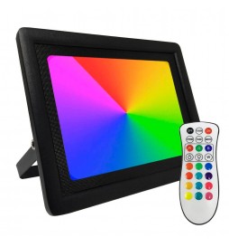 Außen Scheinwerfer  Schwarz 50W ACTION IP65- RGB