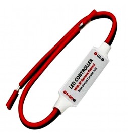 Mini-Dimmer-Controller - einfarbiger LED-Streifen 12V/24V DC + Fernbedienung