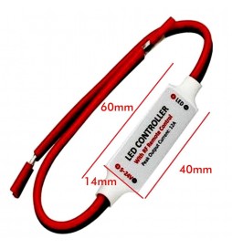 Mini-Dimmer-Controller - einfarbiger LED-Streifen 12V/24V DC + Fernbedienung