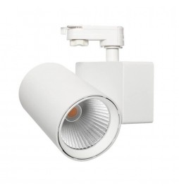 LED Strahler 40W MADRID  Weiß BRIDGELUX Chip 1-Phasen Schienensystem CRI+98