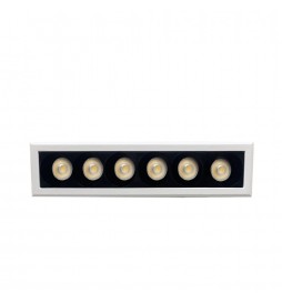LED Einbaustrahler 8W mit OSRAM Chip 3030 24º UGR17 150lm/W
